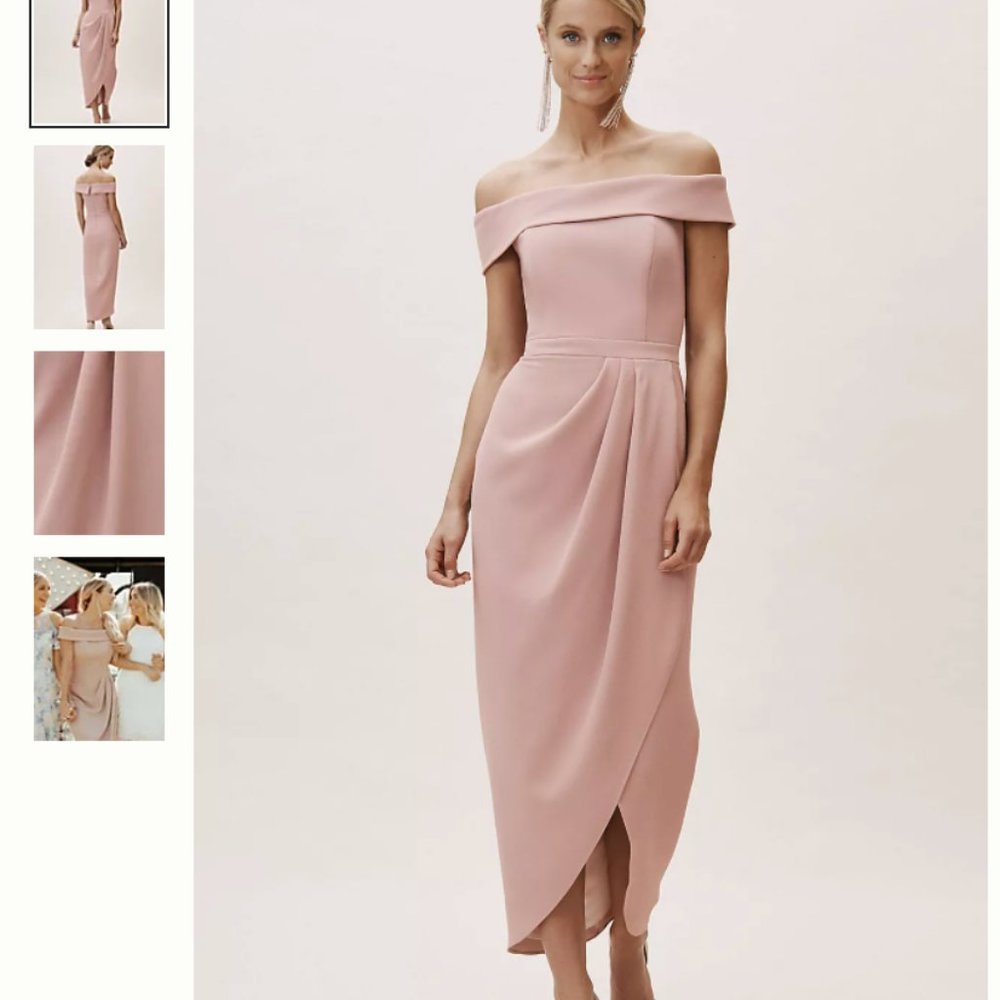 BHLDN Thompson Dress Rose Color Size 4 NWT